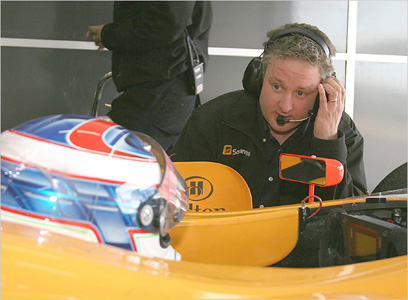 Working with Edoardo Mortara in Valencia Winter Testing. Edoardo commented