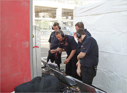 Timing screens have packed up again, Monaco '08...